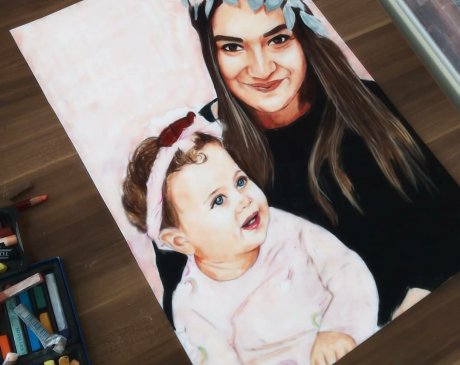 SOFTPASTEL RENKLİ PORTRE SİPARİŞ